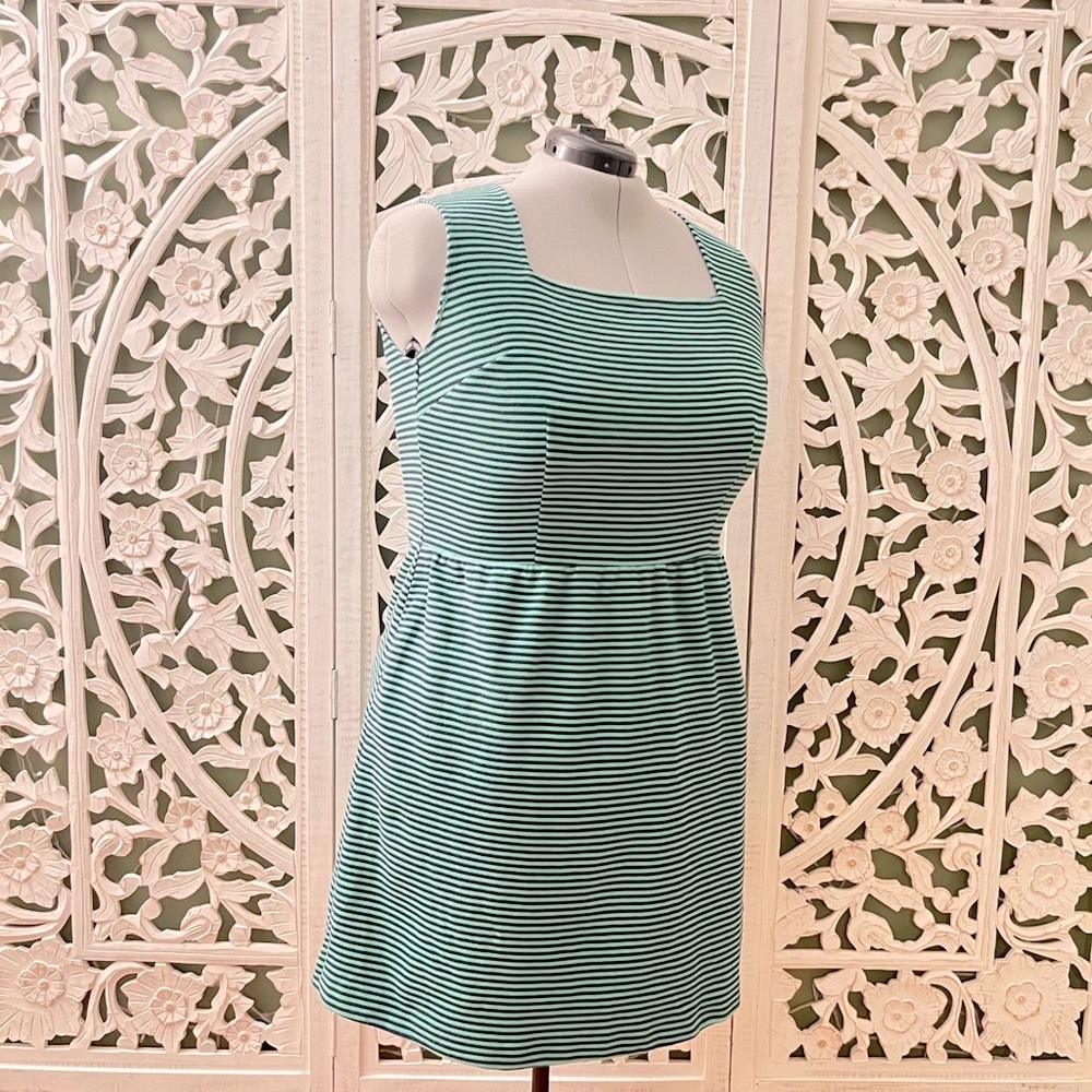 Merona - Green & Black Striped Summer Dress